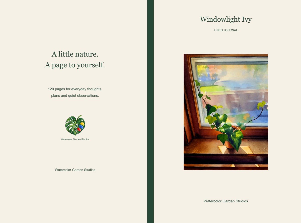 Windowlight Ivy Lined Journal