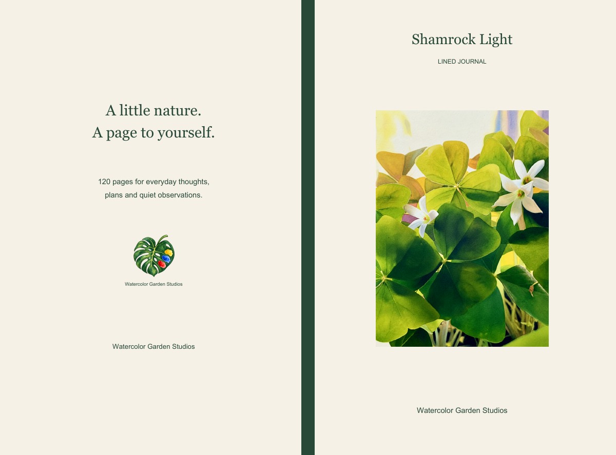 Shamrock Light Lined Journal