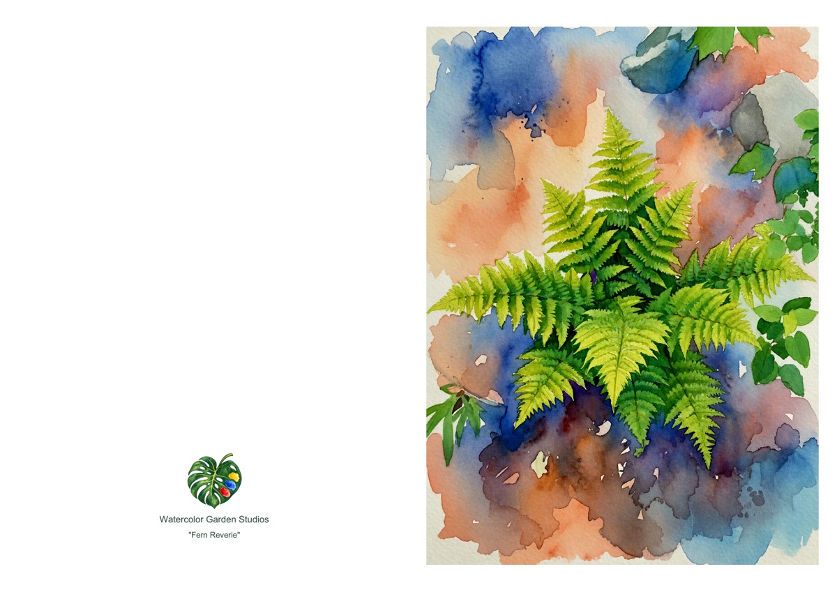 Fern Reverie — Printable Greeting Card