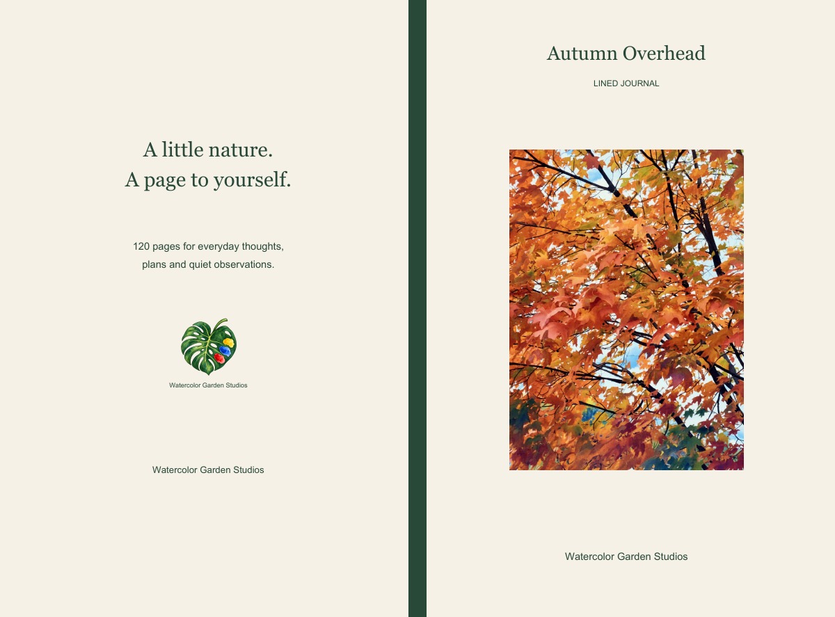 Autumn Overhead Lined Journal