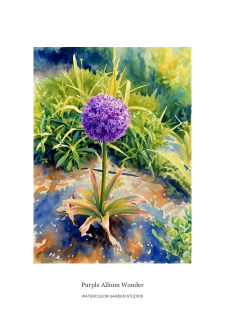 Purple Allium Wonder